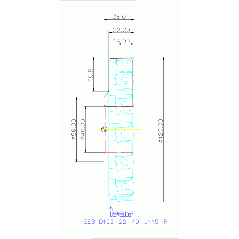 SSB D125-22-40-LN15-R