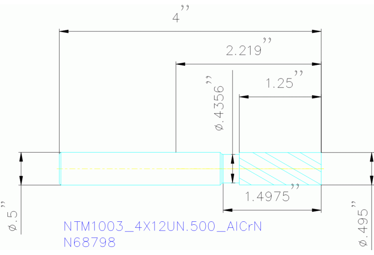 NTM1003/4X12UN.500 ALCRN