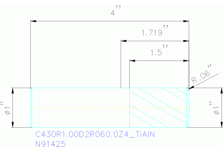 C430R1.00D2R060.0Z4 TIALN
