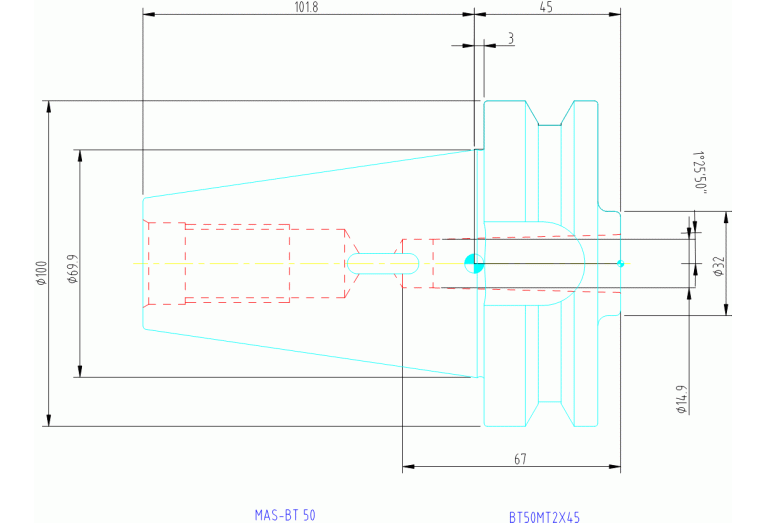 BT50MT2X45