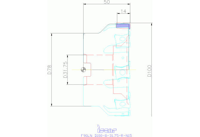 F90LN D100-08-31.75-R-N15