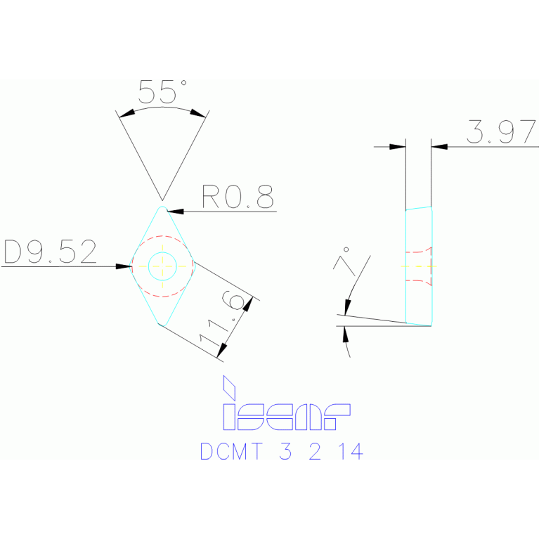 DCMT 11T308-14 IC428