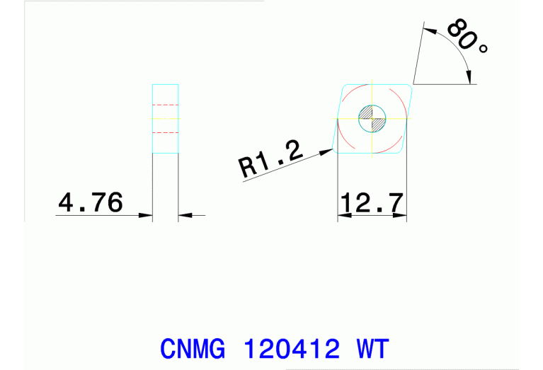 CNMG 120412 WT TT7005