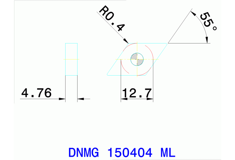 DNMG 150404 ML TT8115