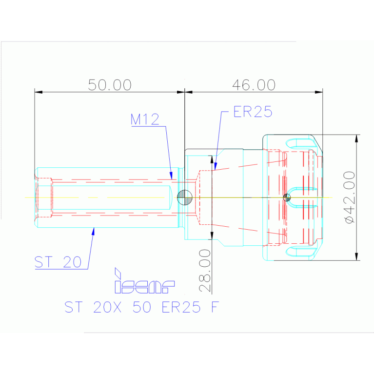 ST 20X 50 ER25 F