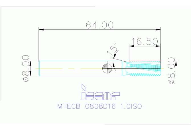 MTECB 0808D16 1.0ISO IC908