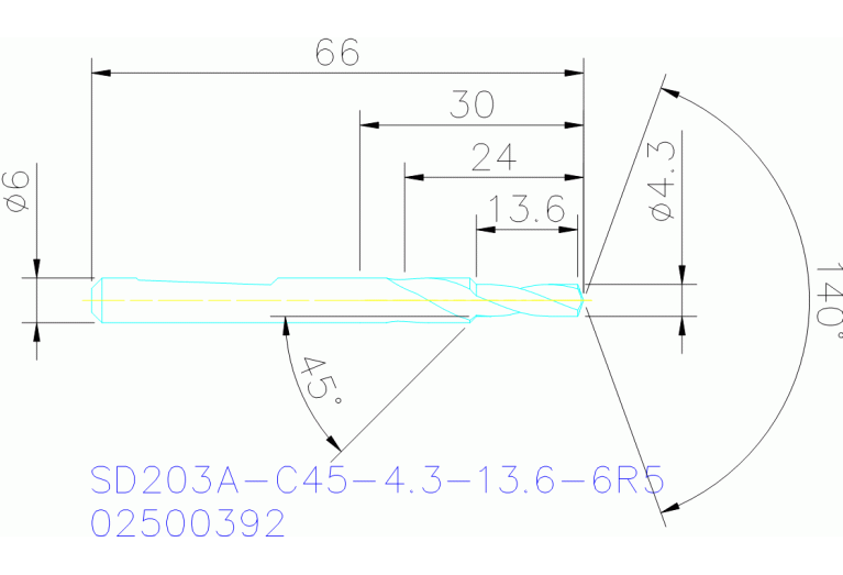 SD203A-C45-4.3-13.6-6R5