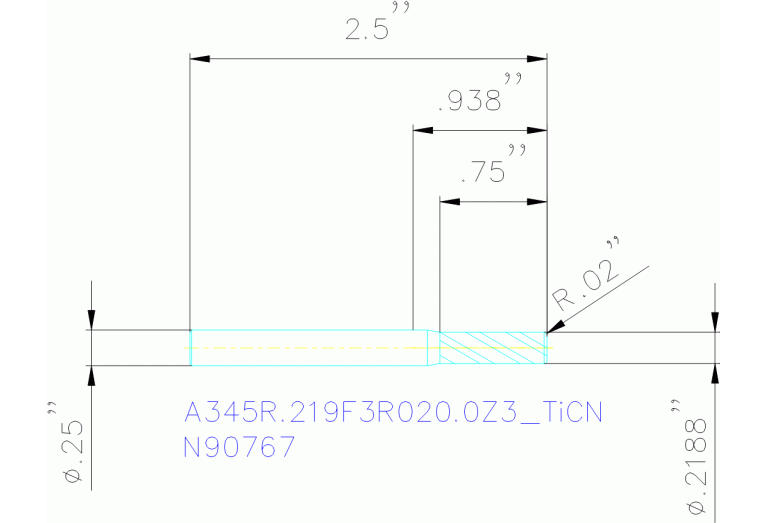 A345R.219F3R020.0Z3 TICN