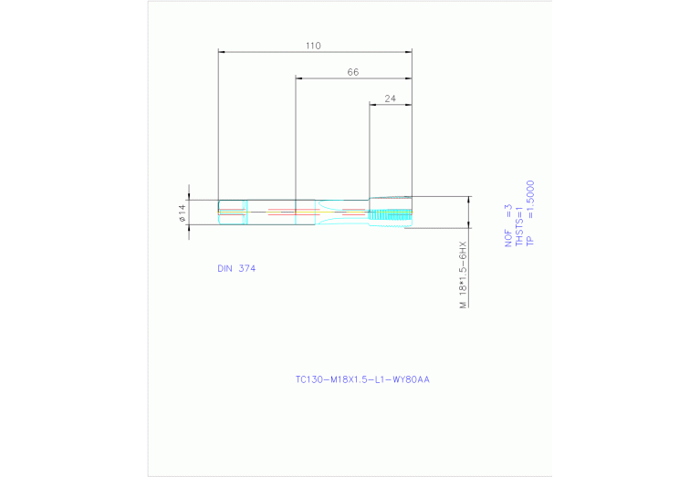 TC130-M18X1.5-L1-WY80AA