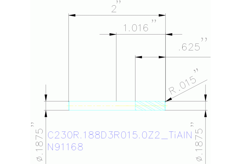 C230R.188D3R015.0Z2 TIALN