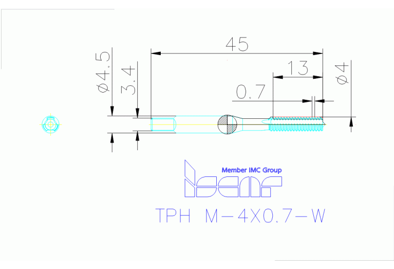 TPH M-4X0.7-W HS