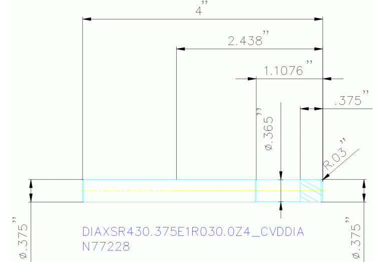 DIAXSR430.375E1R030.0Z4 CVDDIA