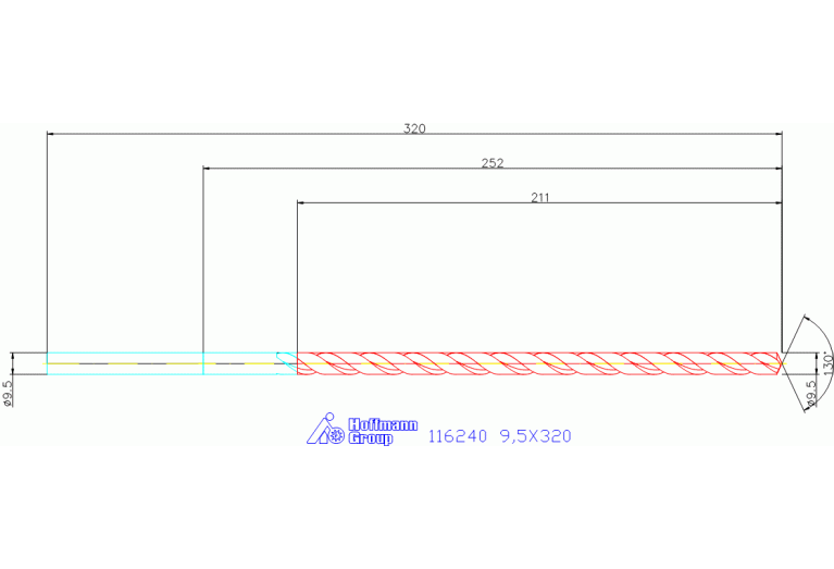 116240 9,5X320