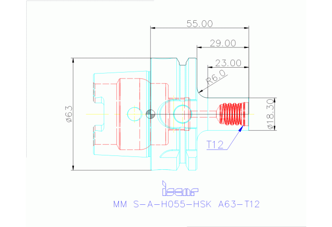 MM S-A-H055-HSK A63-T12