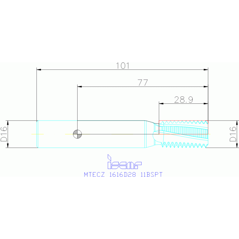 MTECZ 1616D28 11BSPT IC908