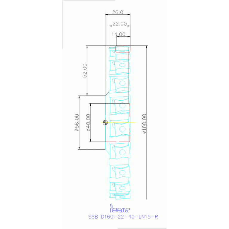 SSB D160-22-40-LN15-R