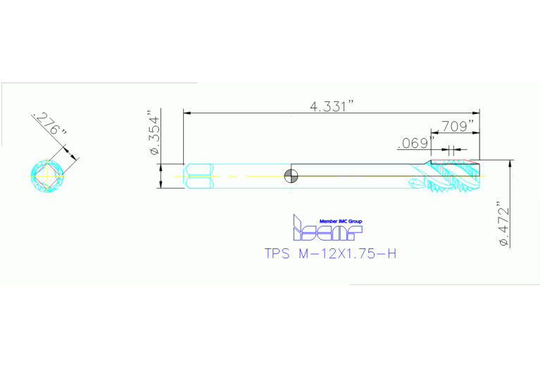 TPS M-12X1.75-H HEST