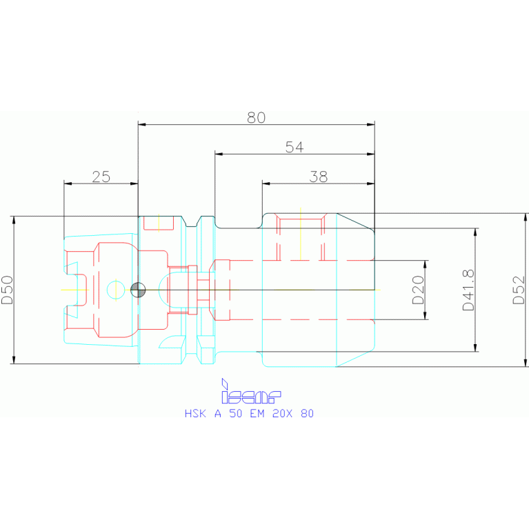 HSK A50 EM20X80*