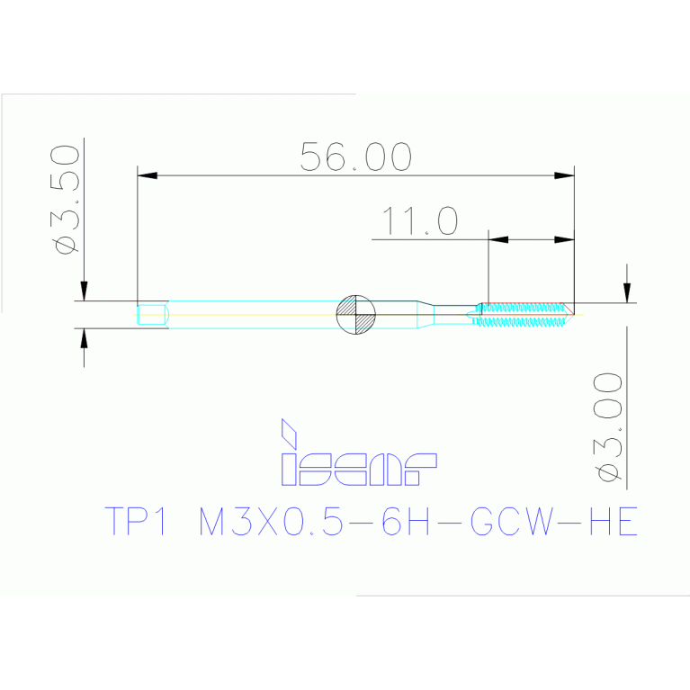 TP1 M3X0.5-6H-GCW-HE