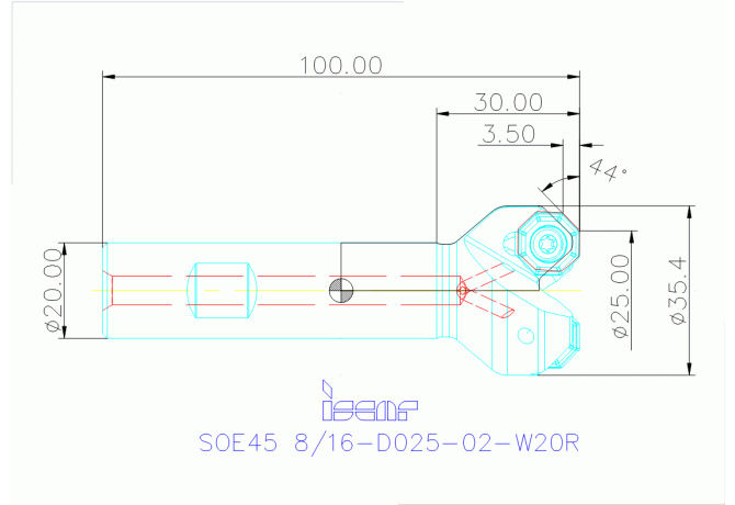SOE45 8/16-D025-02-W20R