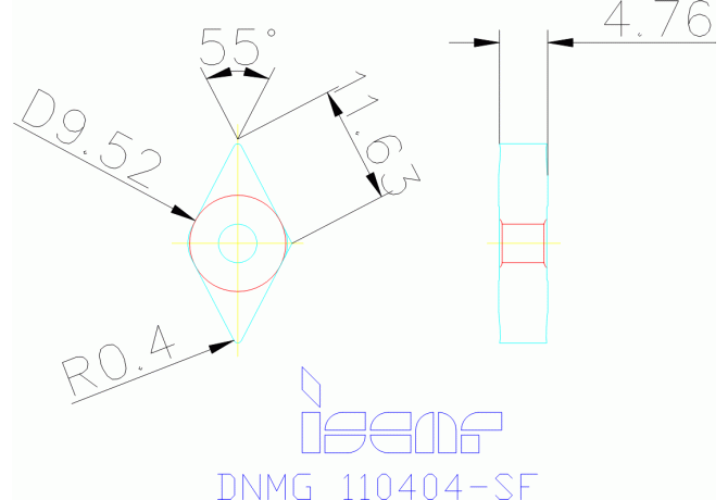 DNMG 110404-SF IC530N
