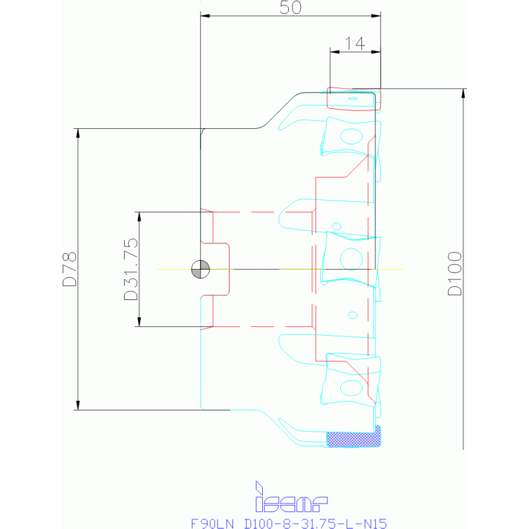 F90LN D100-08-31.75-L-N15