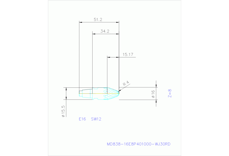 MD838-16E8P401000-WJ30RD