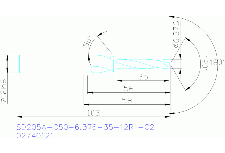 SD205A-C50-6.376-35-12R1-C2