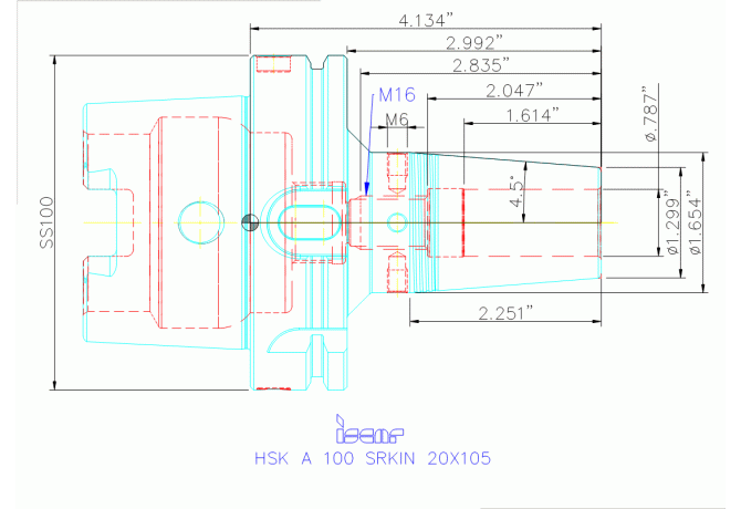 HSK A100 SRKIN20X105