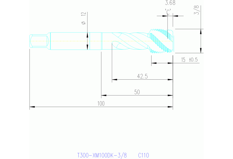 T300-XM100DK-3/8 C110