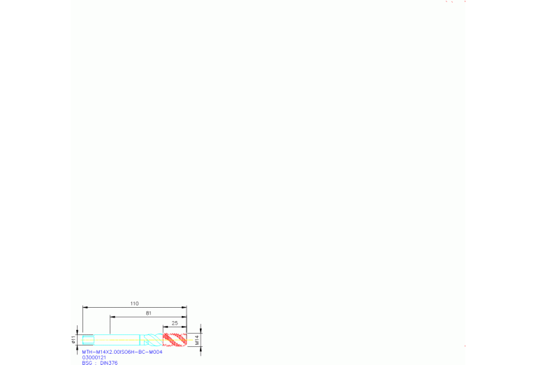 MTH-M14X2.00ISO6H-BC-M004
