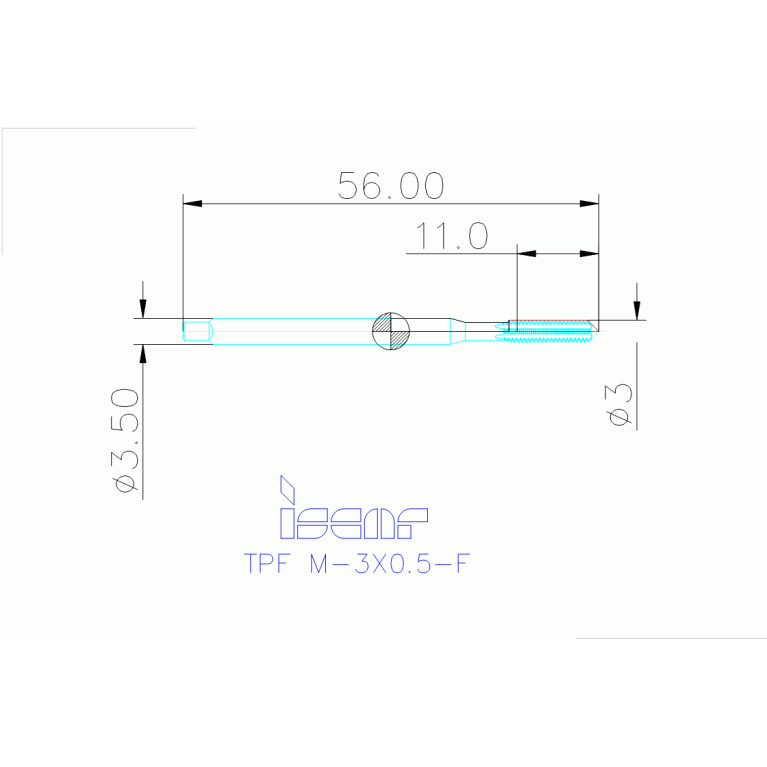 TPF M-3X0.5-F HETI