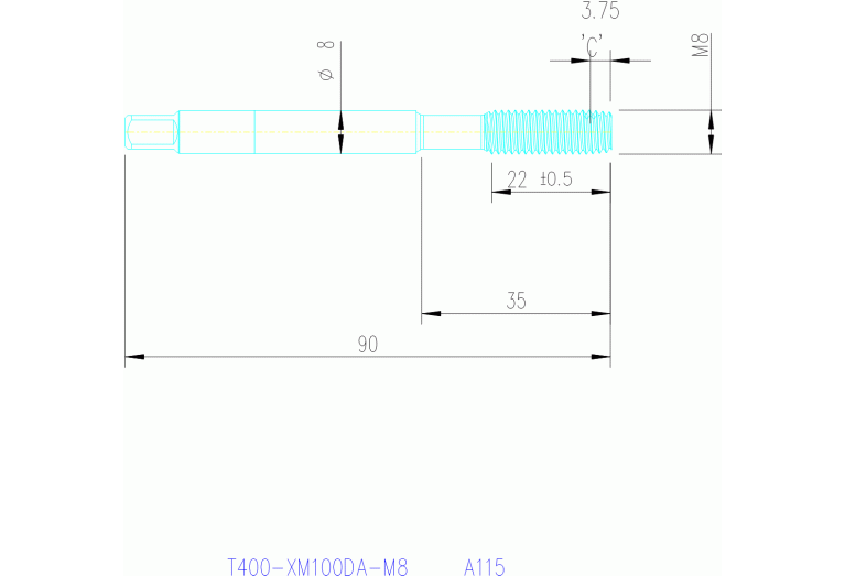 T400-XM100DA-M8 A115