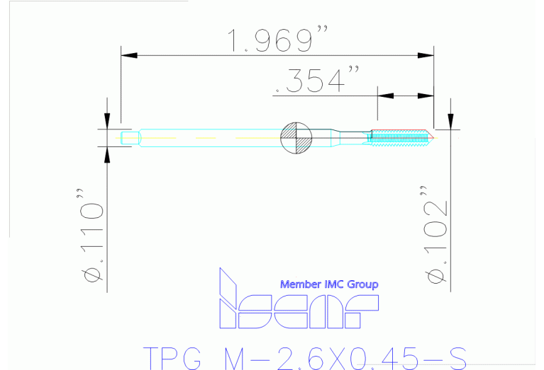 TPG M-2.6X0.45-S HEST