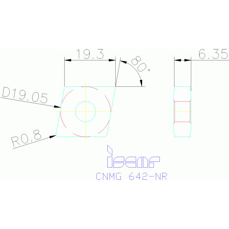 CNMG 190608-NR IC8350