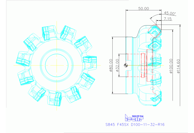 S845 F45SX D100-11-32-R16