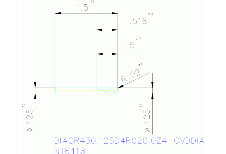 DIACR430.125D4R020.0Z4 CVDDIA