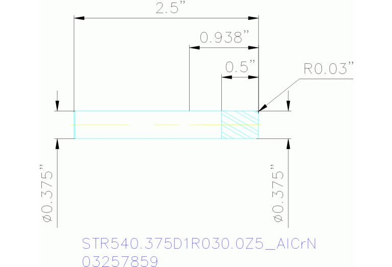 STR540.375D1R030.0Z5 ALCRN