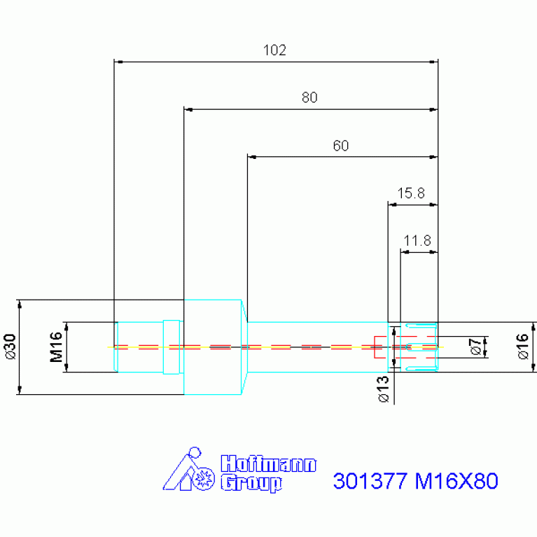 301377 M16X80