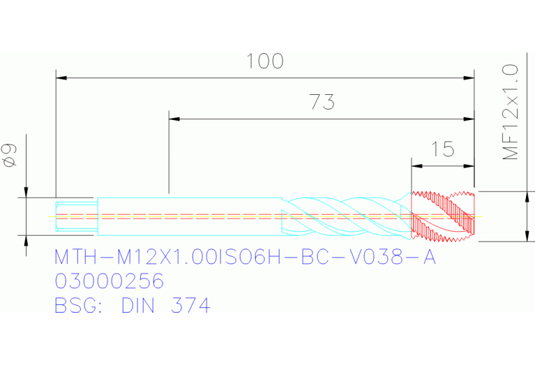 MTH-M12X1.00ISO6H-BC-V038-A
