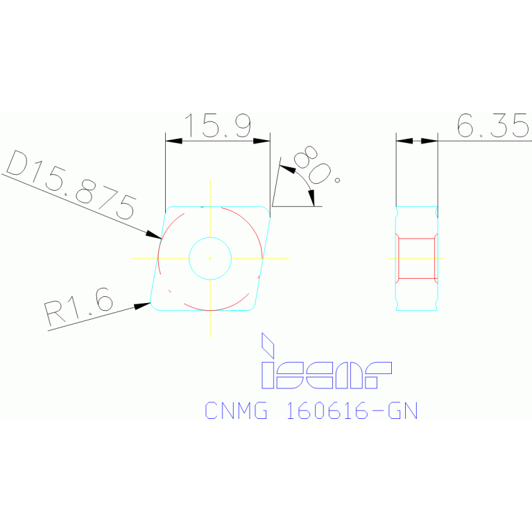 CNMG 160616-GN IC8250