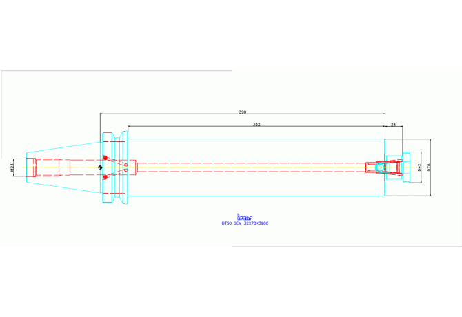 BT50 SEM 32X78X390C