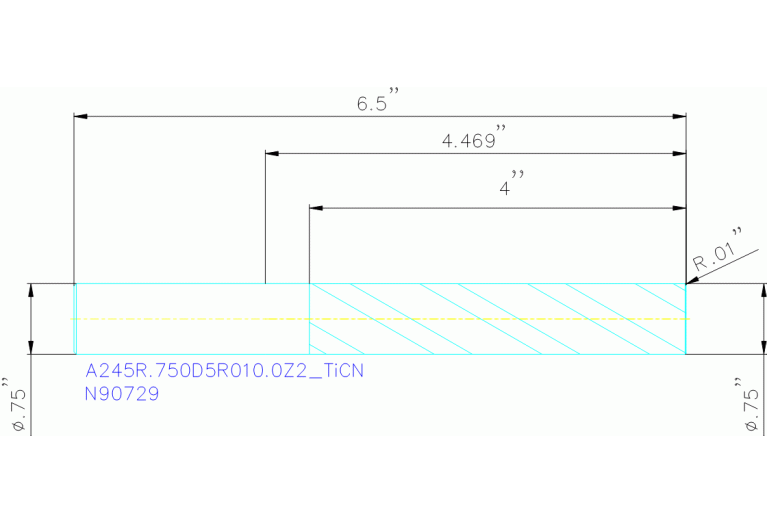 A245R.750D5R010.0Z2 TICN