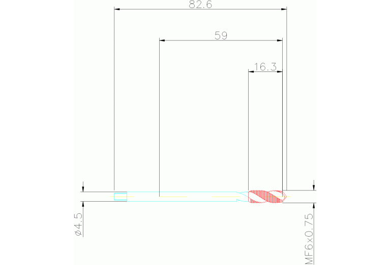 T300-NM100DB-M6X075 B150