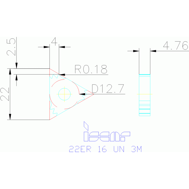 22ER 16 UN 3M IC908