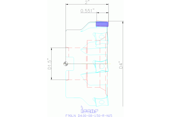 F90LN D4.00-08-1.50-R-N15
