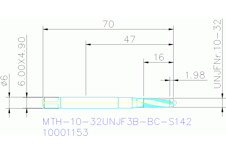 MTH-10-32UNJF3B-BC-S142