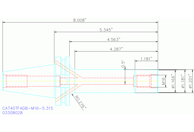 CAT40TFADB-M16-5.315