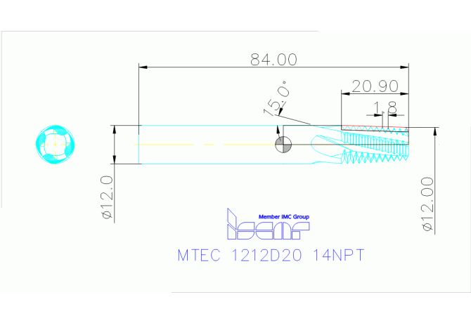 MTEC 1212D20 14NPT IC908
