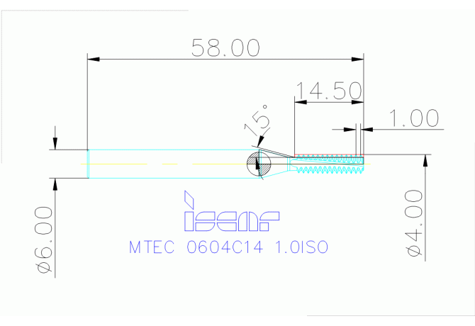 MTEC 0604C14 1.0ISO IC908